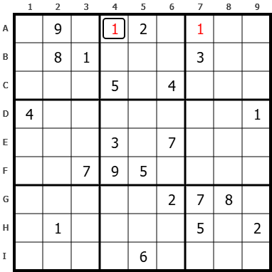 Double line error