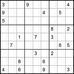 Sudoku 9 x 9
