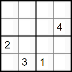 Sudoku 4 x 4